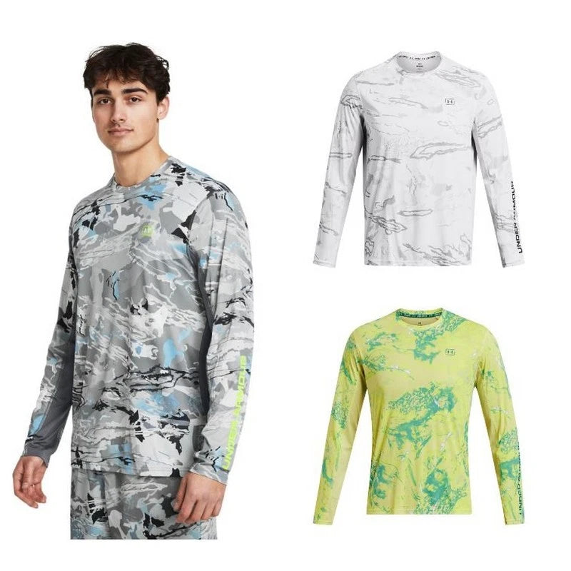 Under Armour 1383573 Men's UA Iso-Chill Fish Pro Camo Long Sleeve T-Shirt