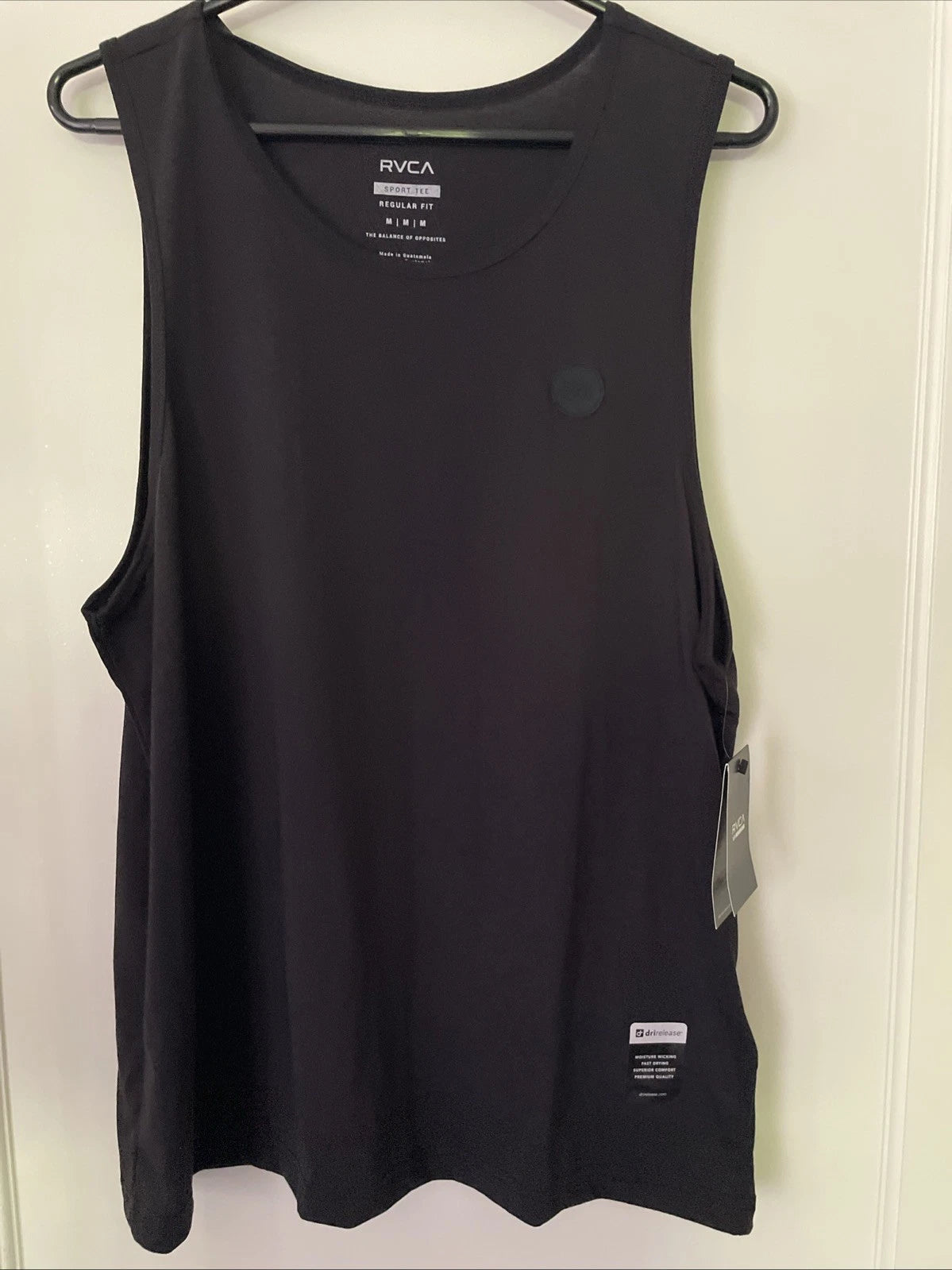 New RVCA Sport Active Tank Top Gym  Running Street Style Men's Shirt Size M