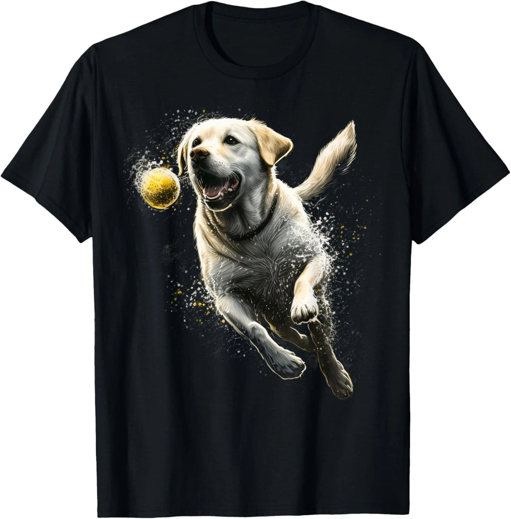 Yellow Labrador Retriever Chasing a Ball Labrador Retriever Gift Unisex T-Shirt