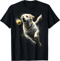 Yellow Labrador Retriever Chasing a Ball Labrador Retriever Gift Unisex T-Shirt