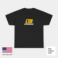 alphanumeric skateboards a# 1998 Vintage Logo Yellow Classic Skate TShirt Print