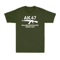 AK-47 Funny Political Weapons Cool Rude Gun Vintage Gift Men's Cotton T-Shirt