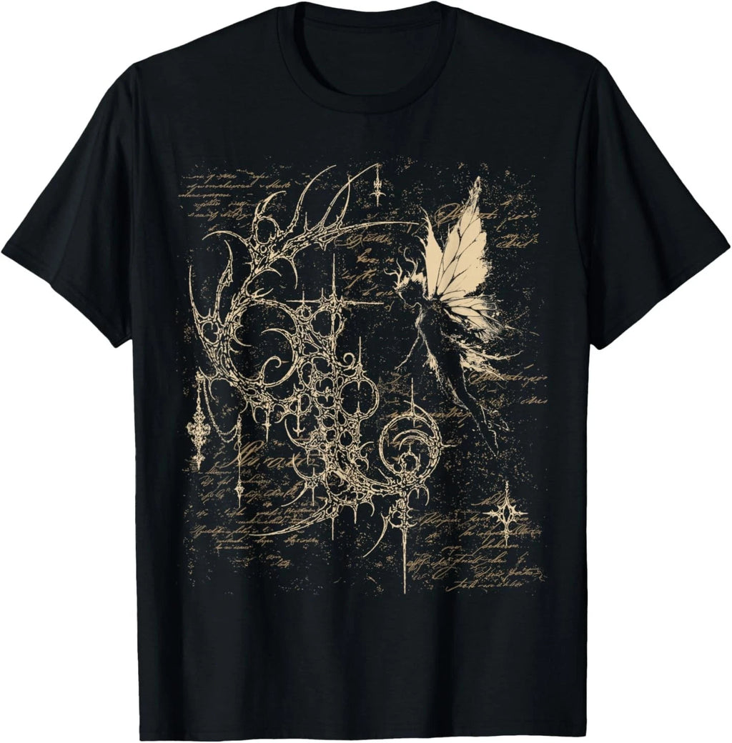 Grunge Alt Goth Fairy Sigilism Vintage Graphic T-Shirt