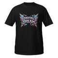 Digital Dream Shirt Y2K Chrome Butterfly Aesthetic Neon Graphic Tee