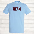 Aston Villa Football Shirt 1874 Retro Style T Shirt The Villans Up the Villa