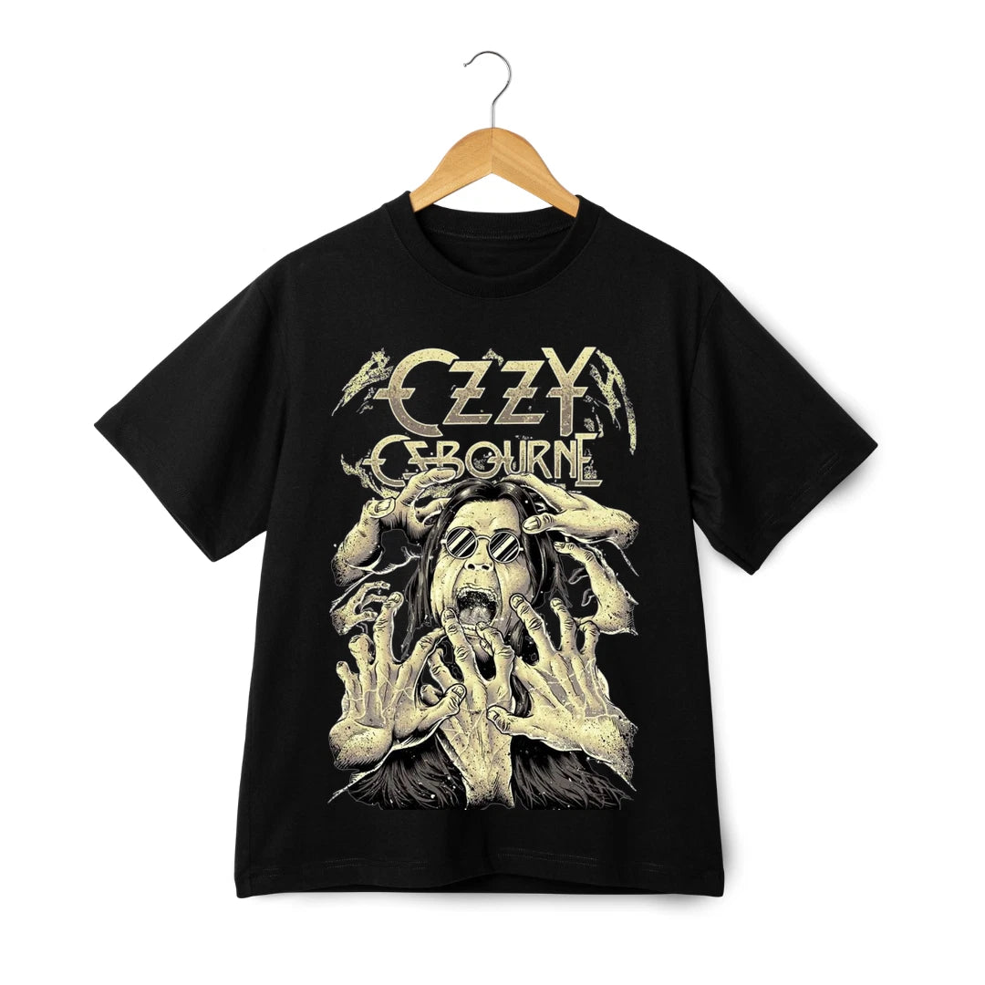 Gothic Rock Metal Legend Graphic T-Shirt - Horror Hands Art Streetwear