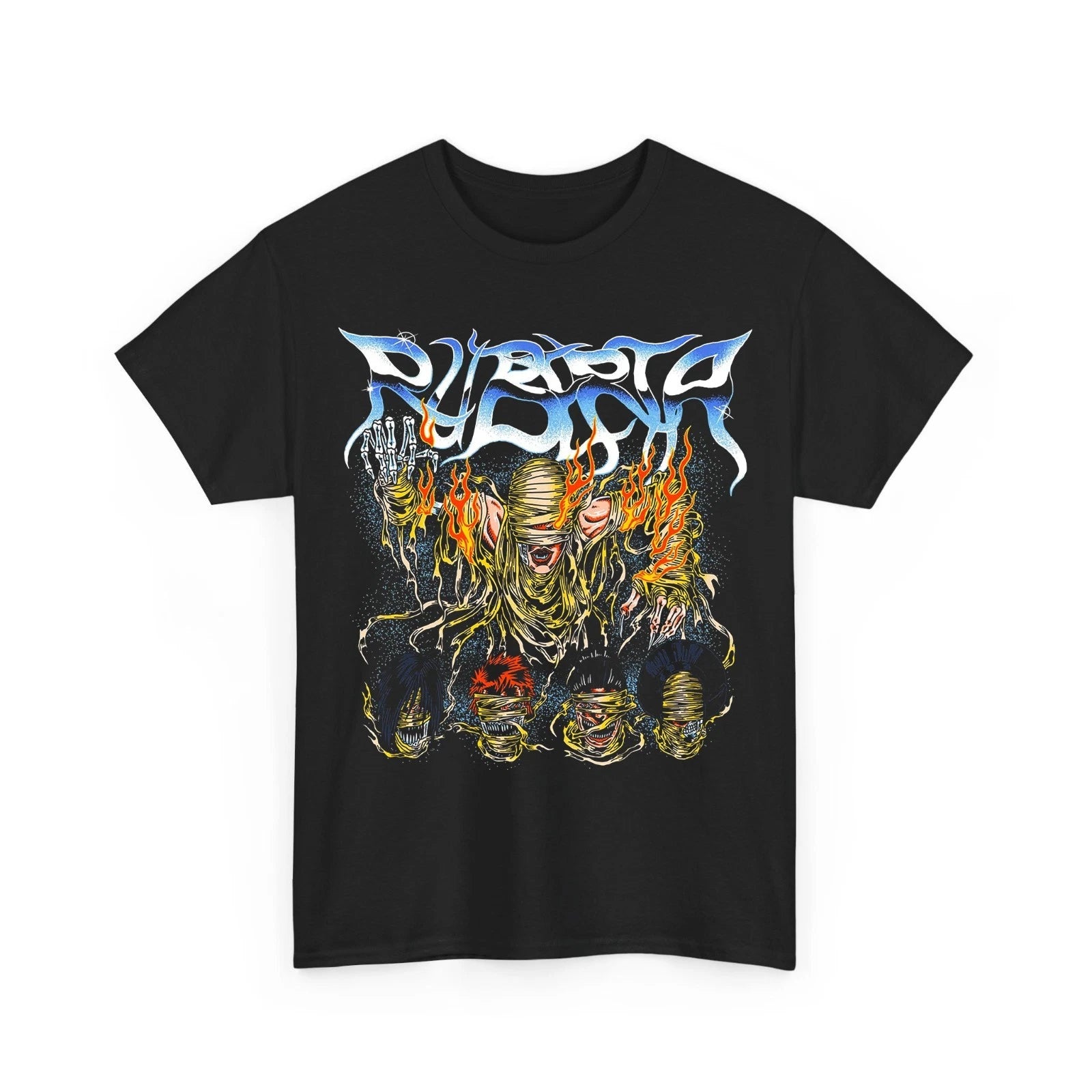 Y2K Grunge Mummy Graphic T-Shirt Gothic Metal Aesthetic Tee