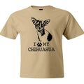 I Love My Chihuahua T-Shirt Chihuahua Dog Tee Gift Fur Mama I Love Dogs Shirt