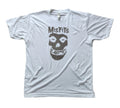 MISFITS MEN LOGO WHITE T SHIRT black logo