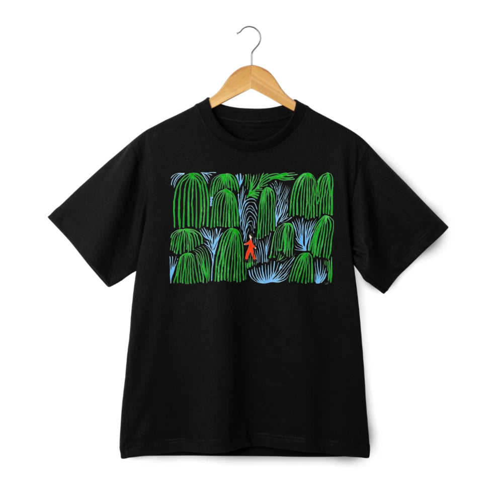 Nature Walk Green Foliage Unisex Casual T-Shirt - Everyday Graphic Tee