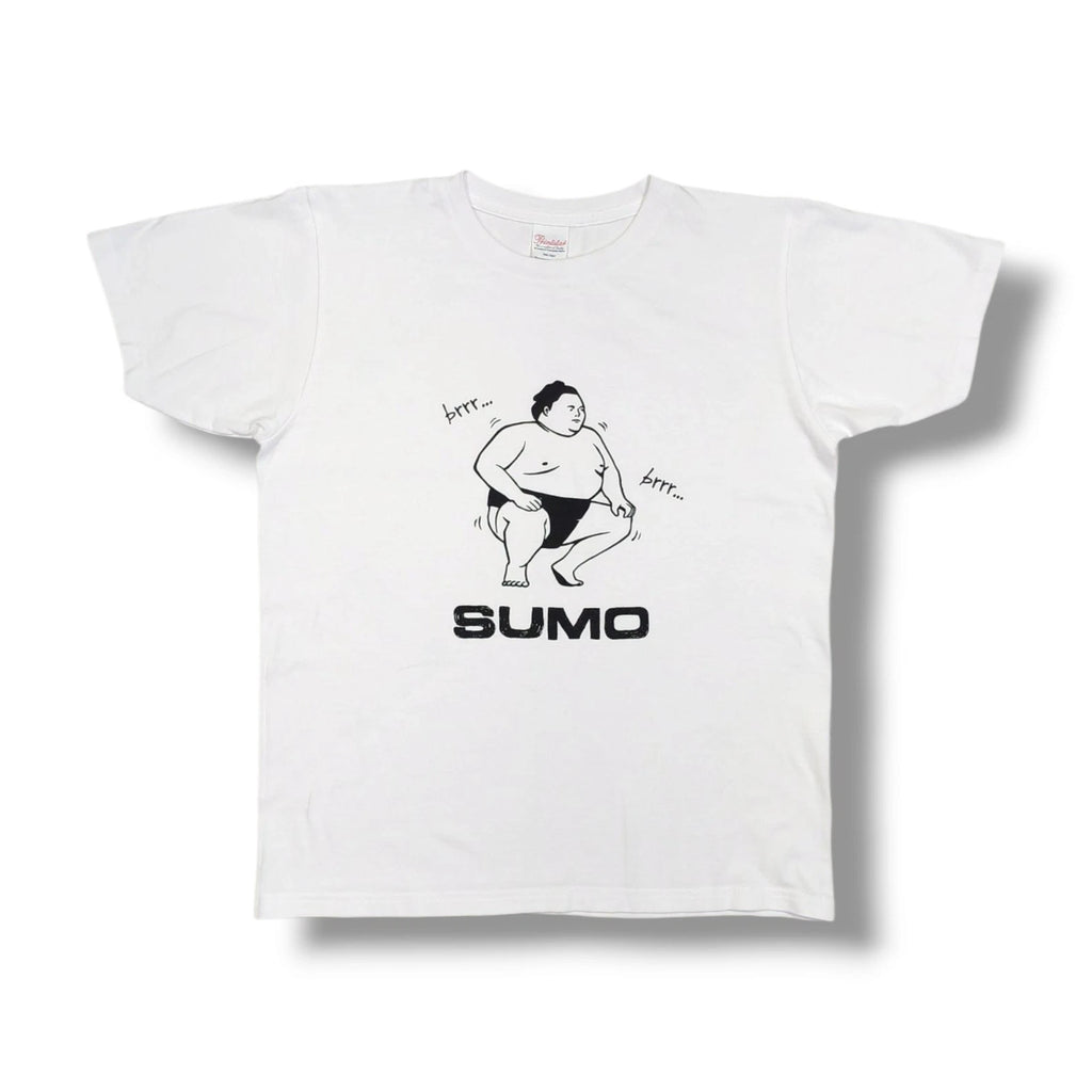 Printstar SUMO Graphic Print White Crewneck T-Shirt Men's Small