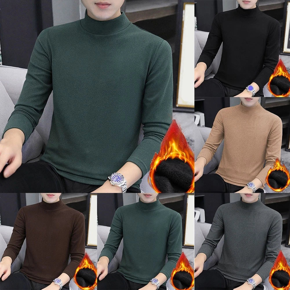 Fleece T-Shirt Long Sleeve Tee For Daily Wear Long Sleeve Thermal Layer