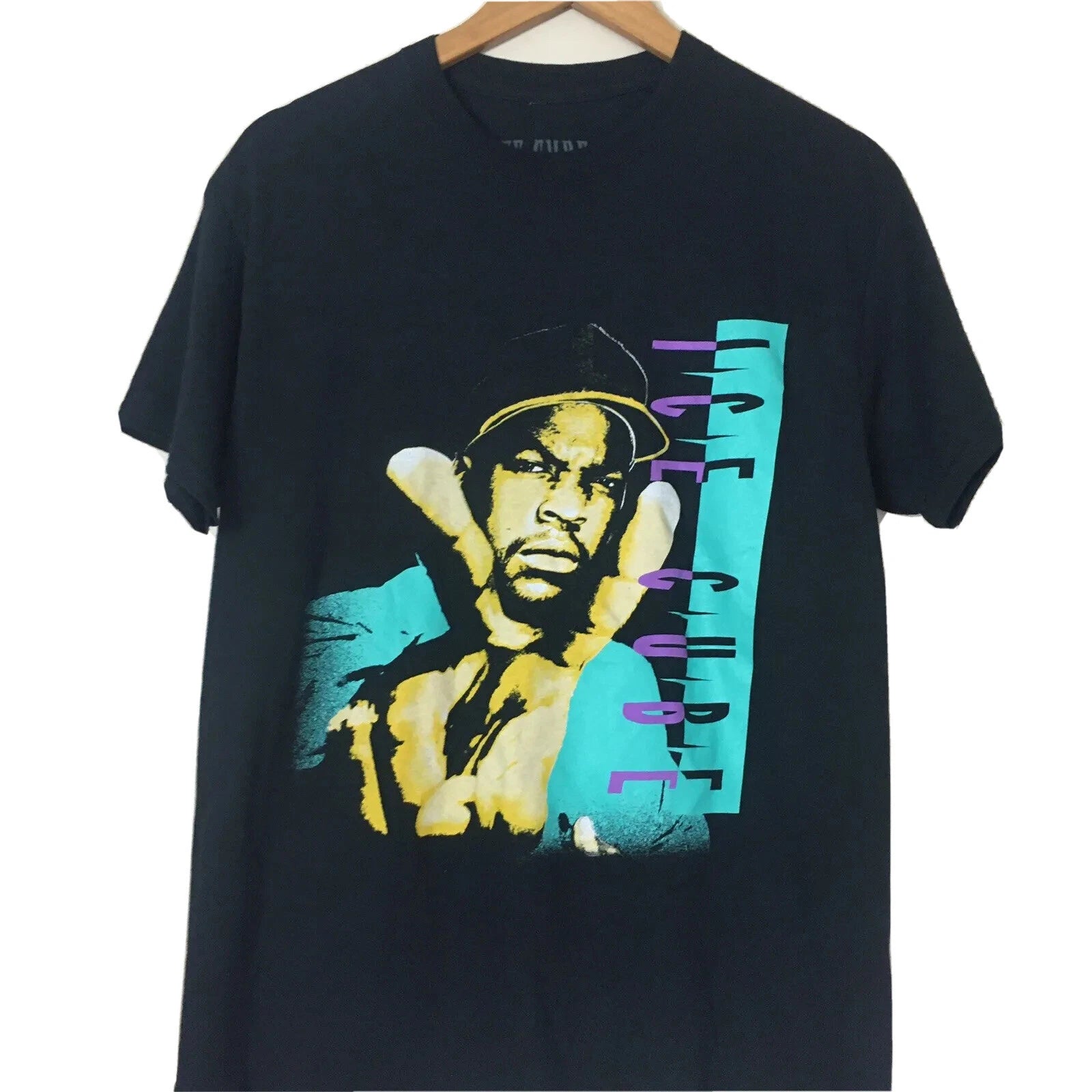 Ice Cube Shirt Rap Tee Hip Hop Shirt Street Style Street Wear Black Crew Neck M