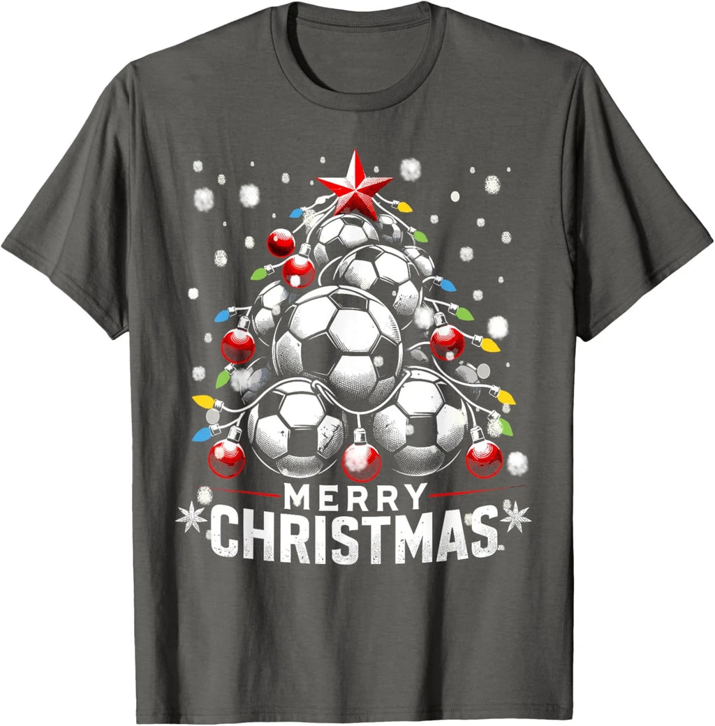 Merry Christmas, Soccer Balls Fans Xmas Funny Unisex T-Shirt