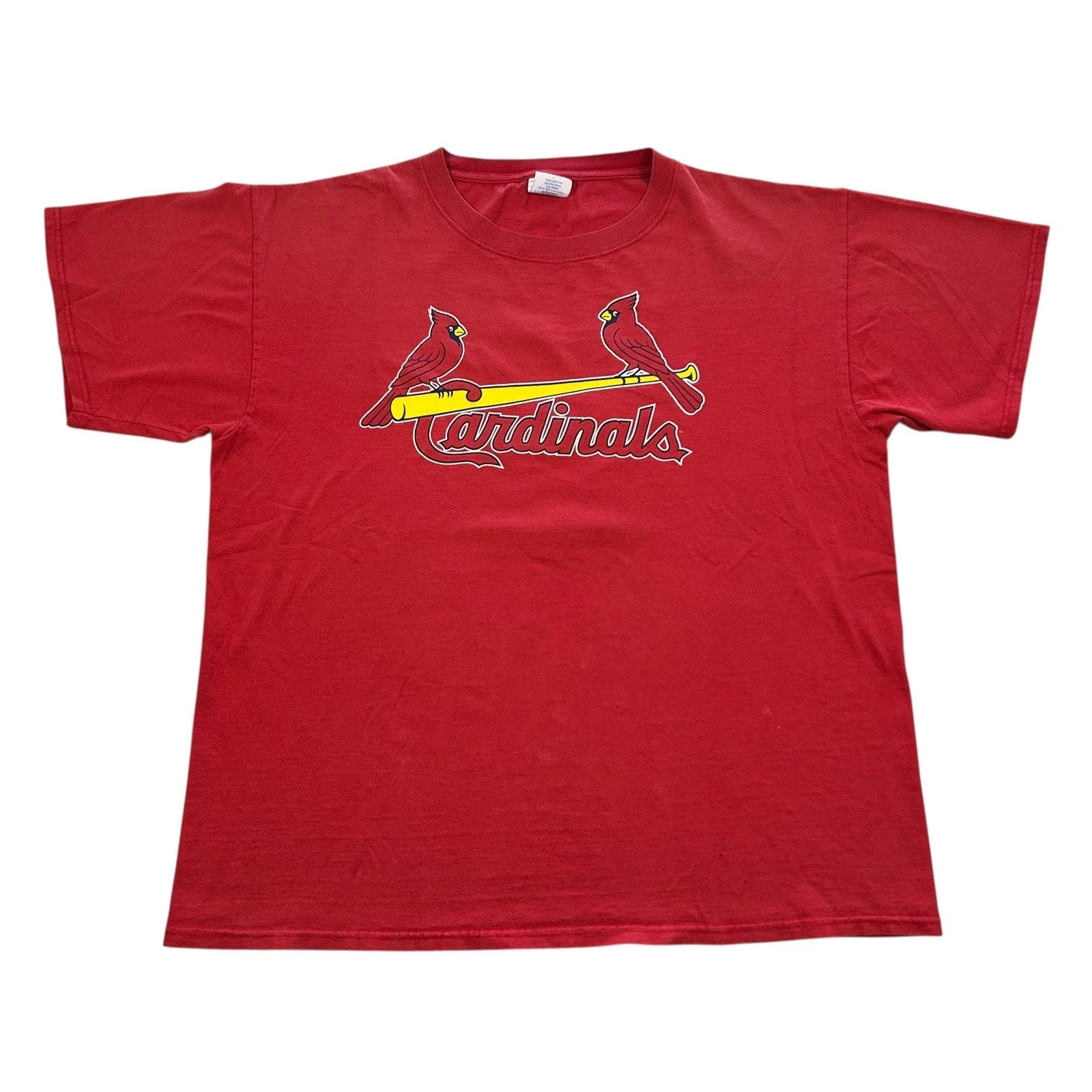 Vintage y2k 2000s Albert Pujols Number 5 St. Louis Cardinals Graphic Shirt 2XL