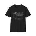 1959 Chevy Impala Shirt – Classic Lowrider Black Coupe Reflection Tee