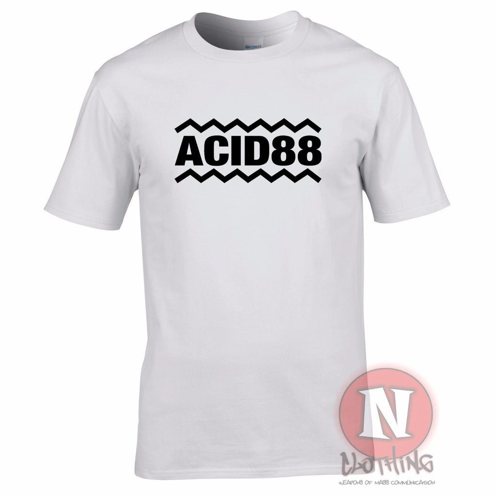 ACID 88 T-shirt acid house DJ Techno club dance music 80's rave festival retro