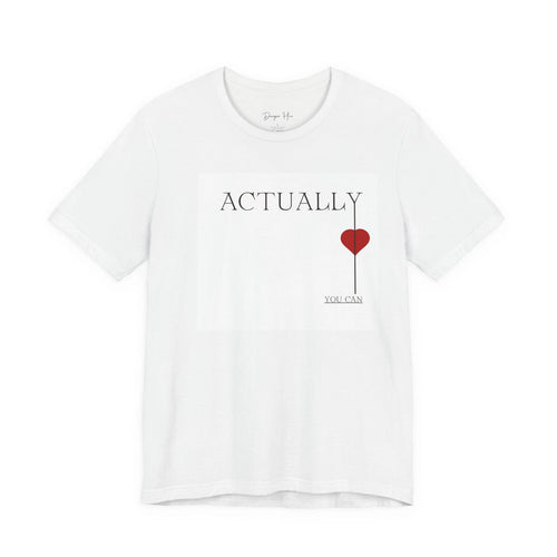 Actually Heart Tee | Minimalist Typography Shirt