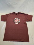 Vintage Independent Shirt Red Men Medium Trucks Iron Cross Skater 90s Y2K