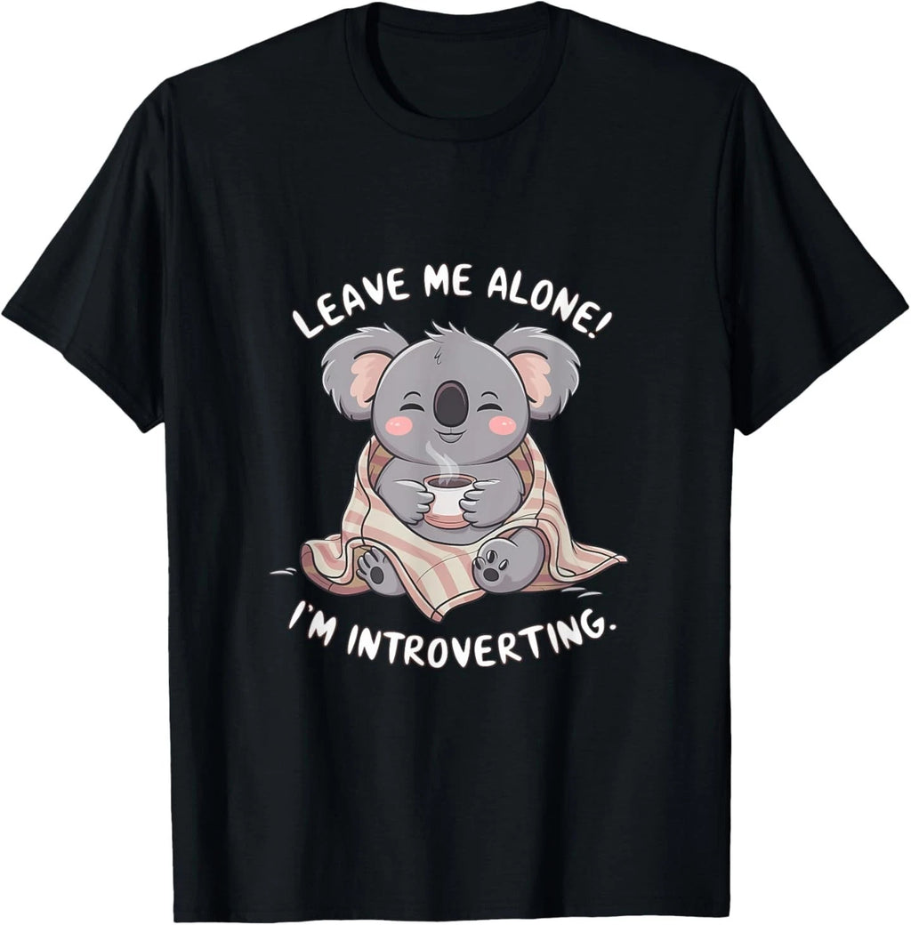 Leave Me Alone I'm Introverting Koala Funny Introvert T-Shirt