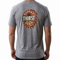 $45 TOMMY BAHAMA Heather Grey FOOTBALL BEER Relaxed Fit Short Sleeve T-shirt