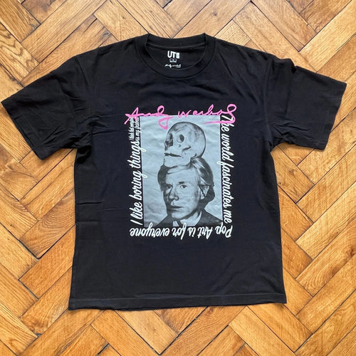 Andy Warhol Pop Art Is For Everyone Graphic Uniqlo Black T-Shirt Medium