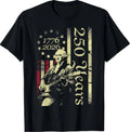 250 Years Patriot Guitar American Flag 4th of July 1776 2026 T-Shirt