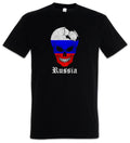 Russia Football Skull I T-Shirt Russian Soccer Flag Banner World Championship