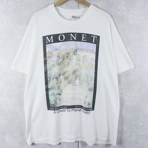 90's Claude Monet "The Artist's Garden at Vétheuil" Art Print T-Shirt S-5XL