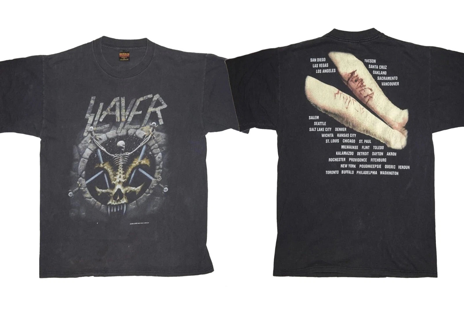 Slayer - Divine Intervention 1994 US Tour Shirt, Reprint