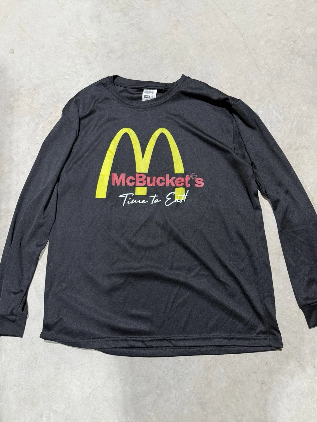 Basketball Novelty Long Sleeve- McBuckets It’s Time To Eat Size Medium