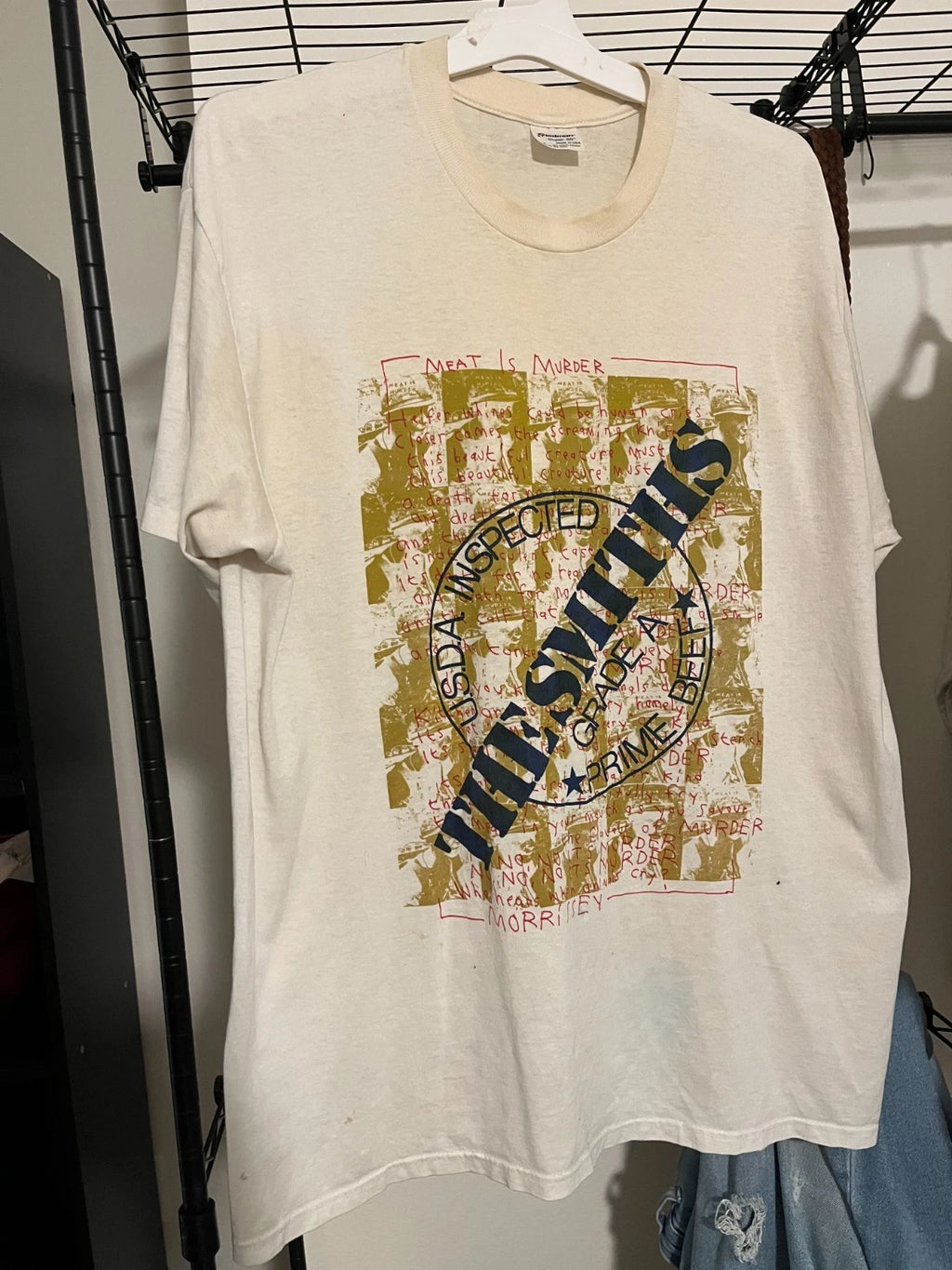 Vintage 1980s The Smiths Meat Is Murder Tshirt