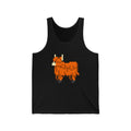 Unisex Jersey Tank Cute 8-Bit Retro Pixel Art Highland Cow Design