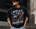 Funny WTF Is A Kilometer Shirt American Eagle USA Flag Comfort Colors Tee S-5XL