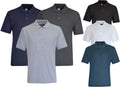 Mens Short Sleeve Polo Shirt Waffle Knit Casual Cotton Mix Thin Summer Top M-3XL