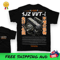 1JZ GTE Engine iconic T-shirt TOYOTA SUPRA JZX 100 gift JDM Japan drift CHASER