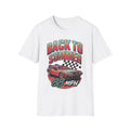 Back to Summer car graphic T-Shirt | vintage race checkered flag design