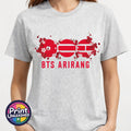 BTS T-Shirt Blossom Band Logo Graphic Tee BTS World Tour Album Print Teen Adult