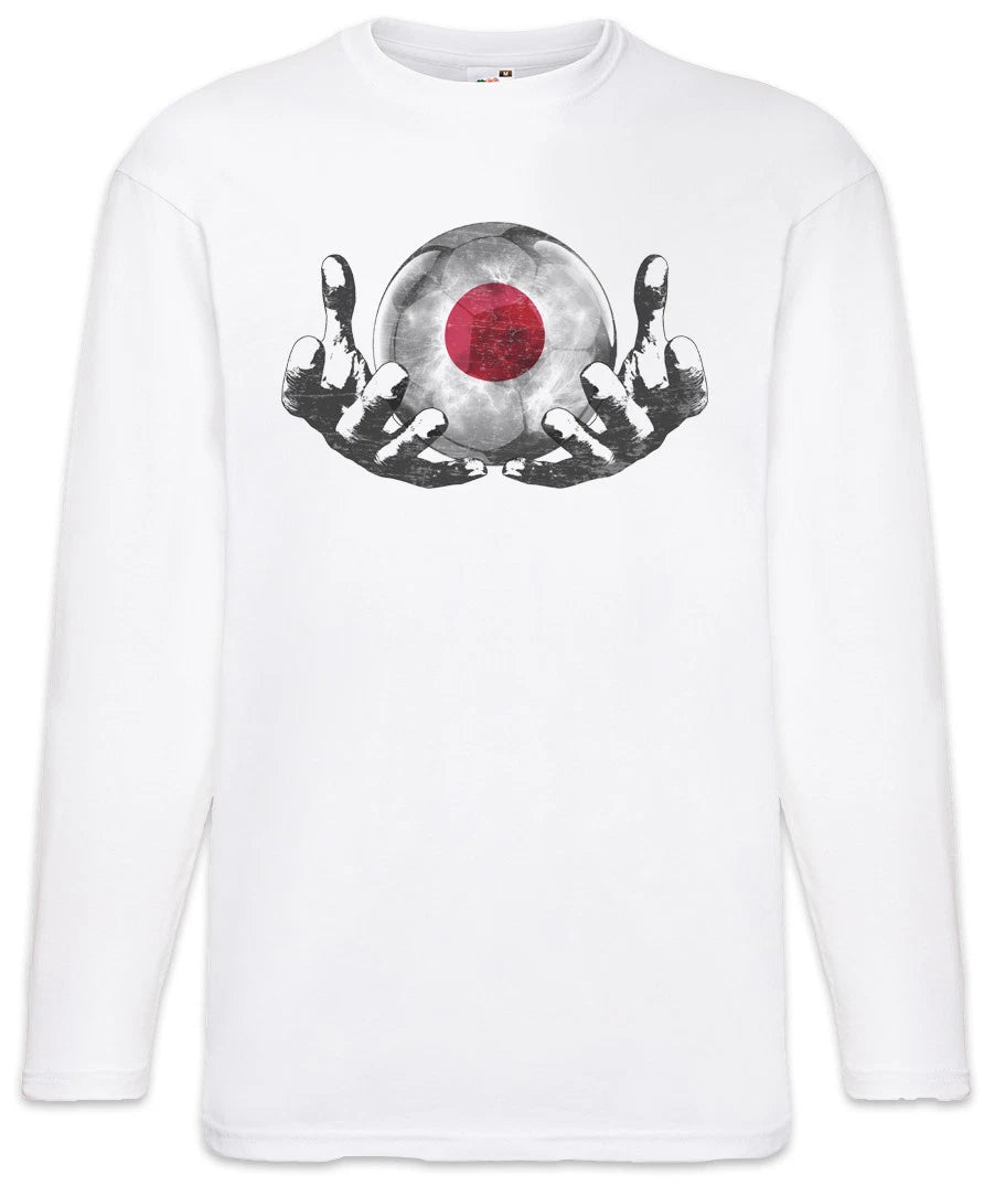 Japan Football Magic Ball Men Long Sleeve T-Shirt japanese Soccer Flag