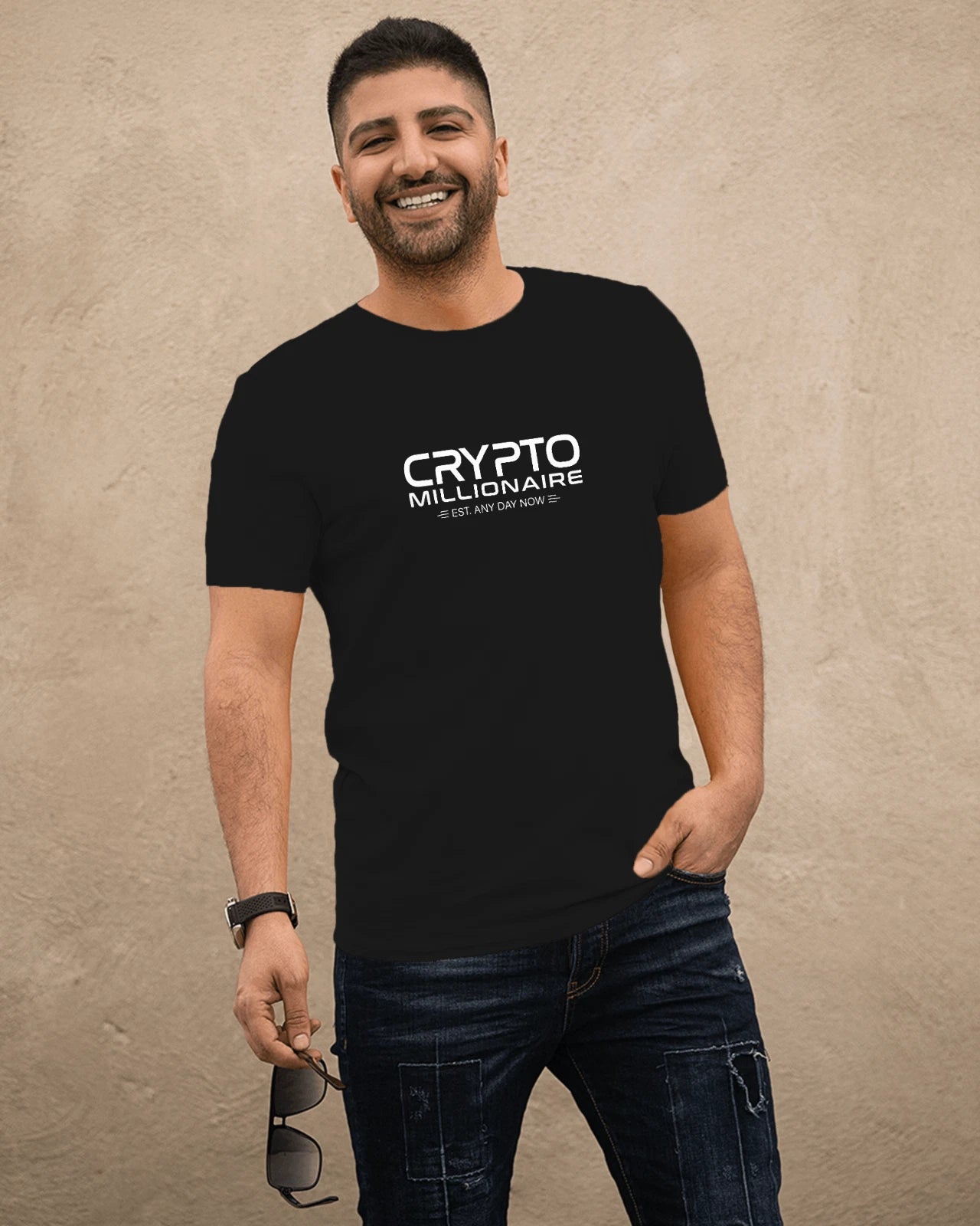 Men's Crypto Future Millionaire T-shirt 100% Cotton Perfect Birthday Gift Money
