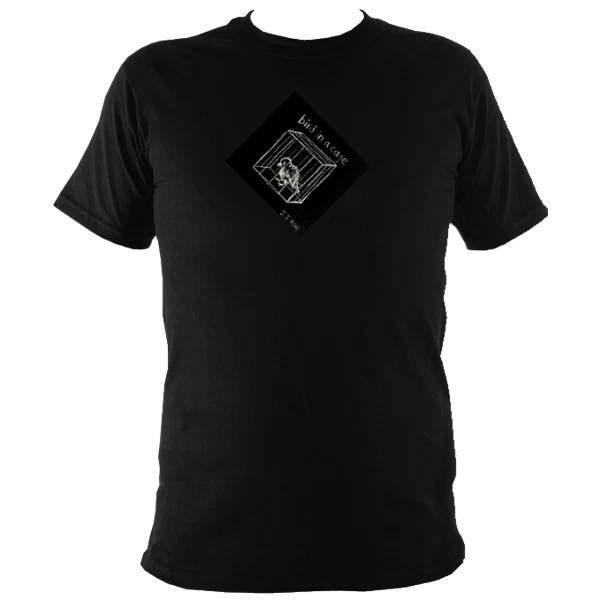 Bird in a Cage Custom Print T-Shirt Mens Graphic Tee Multiple Sizes