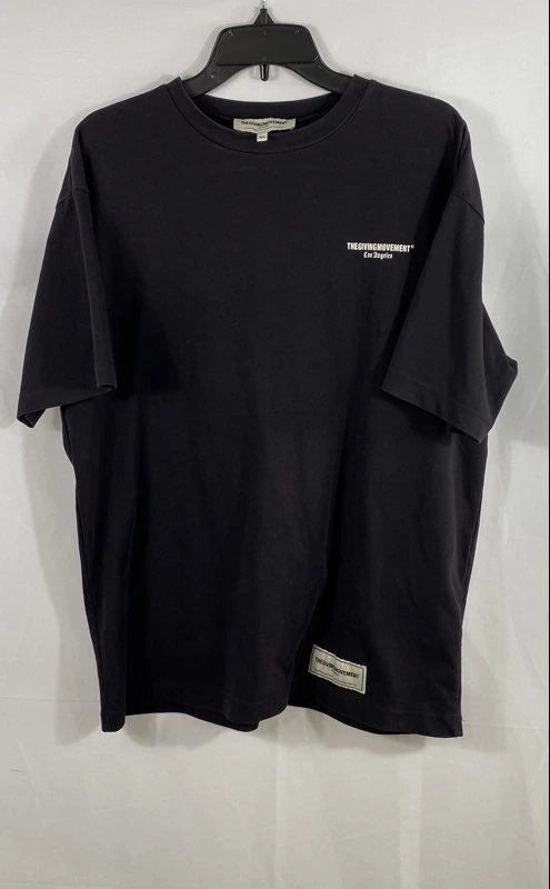 The Giving Movement Men's Black Graphic Sustainable T-Shirt Los Angeles Sz M/L
