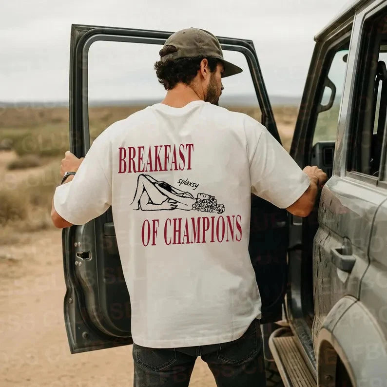 Breakfast of Champions Shirt, Funny Dark Humor Graphic Tee