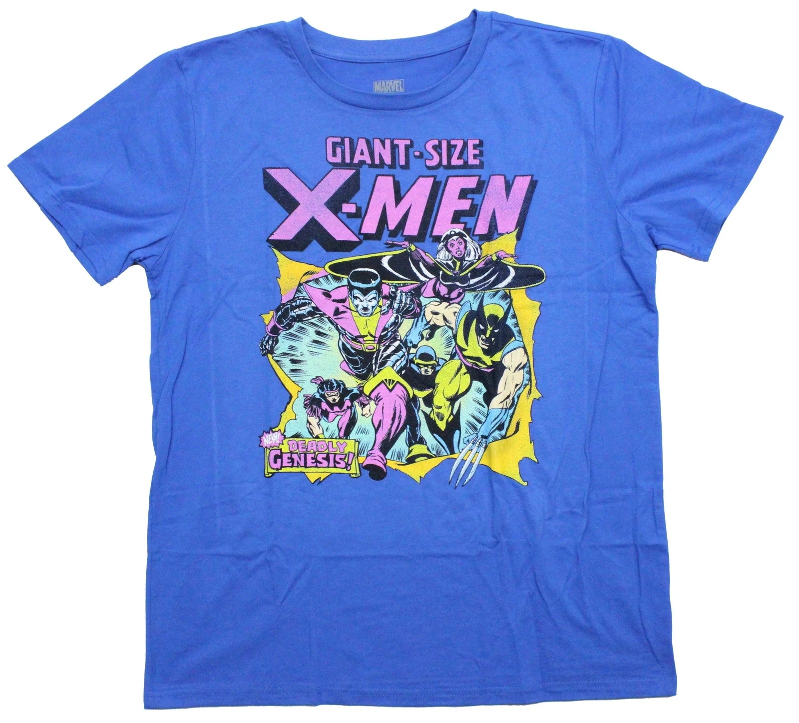 X-Men New Adult T-Shirt - Giant-Sized X-Men Cast Deadly Genesis