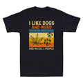 I Like Weed My Dog And Maybe 3 People Funny Vintage Men's Short Sleeve T-Shirt