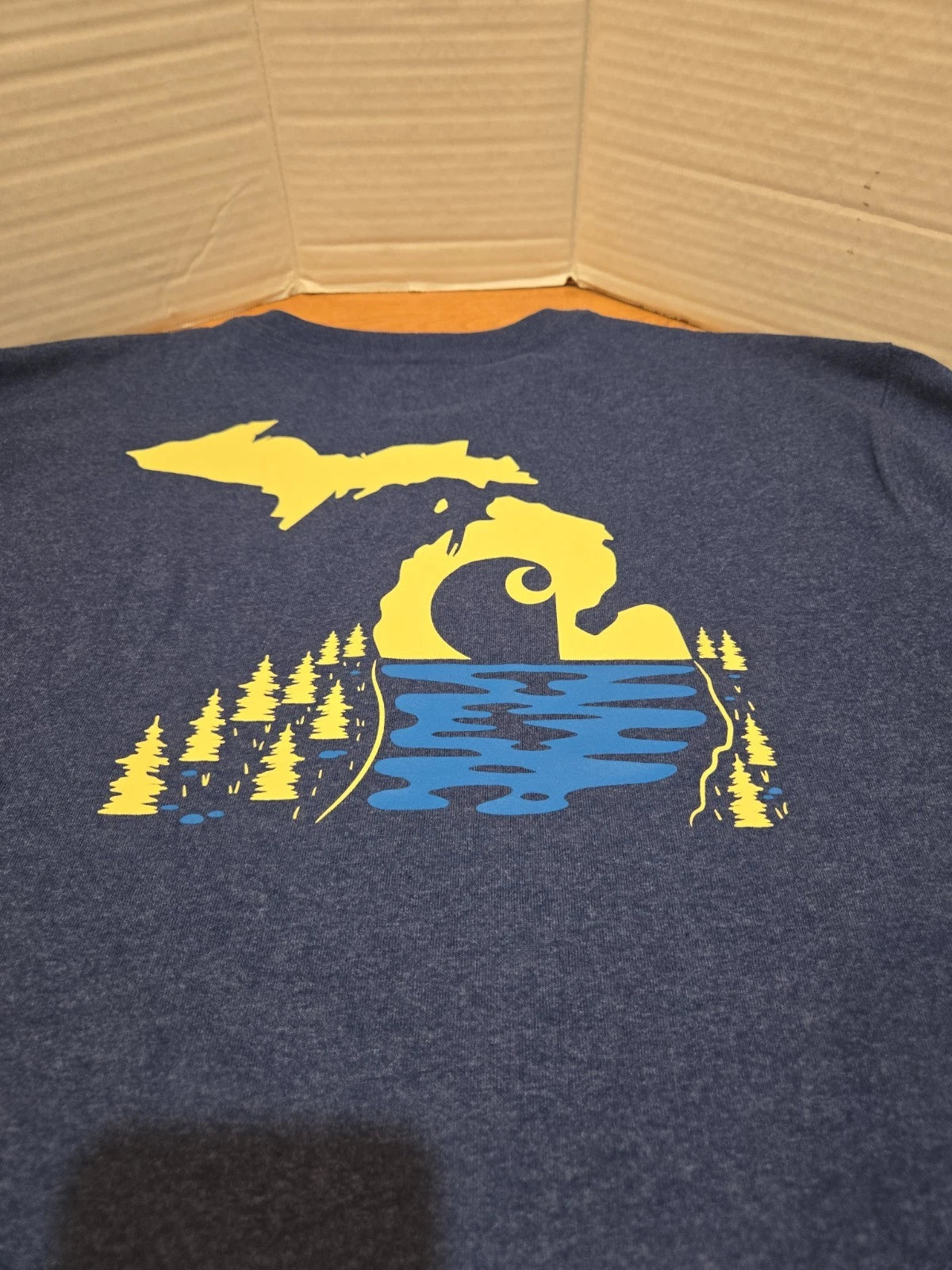 Carhartt Loose Fit Men's M Double-Sided T-Shirt Michigan Logo USA Gorpcore