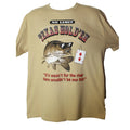 Vintage Texas Hold'em Poker T Shirt Funny Fish on the River Brand New Shirt