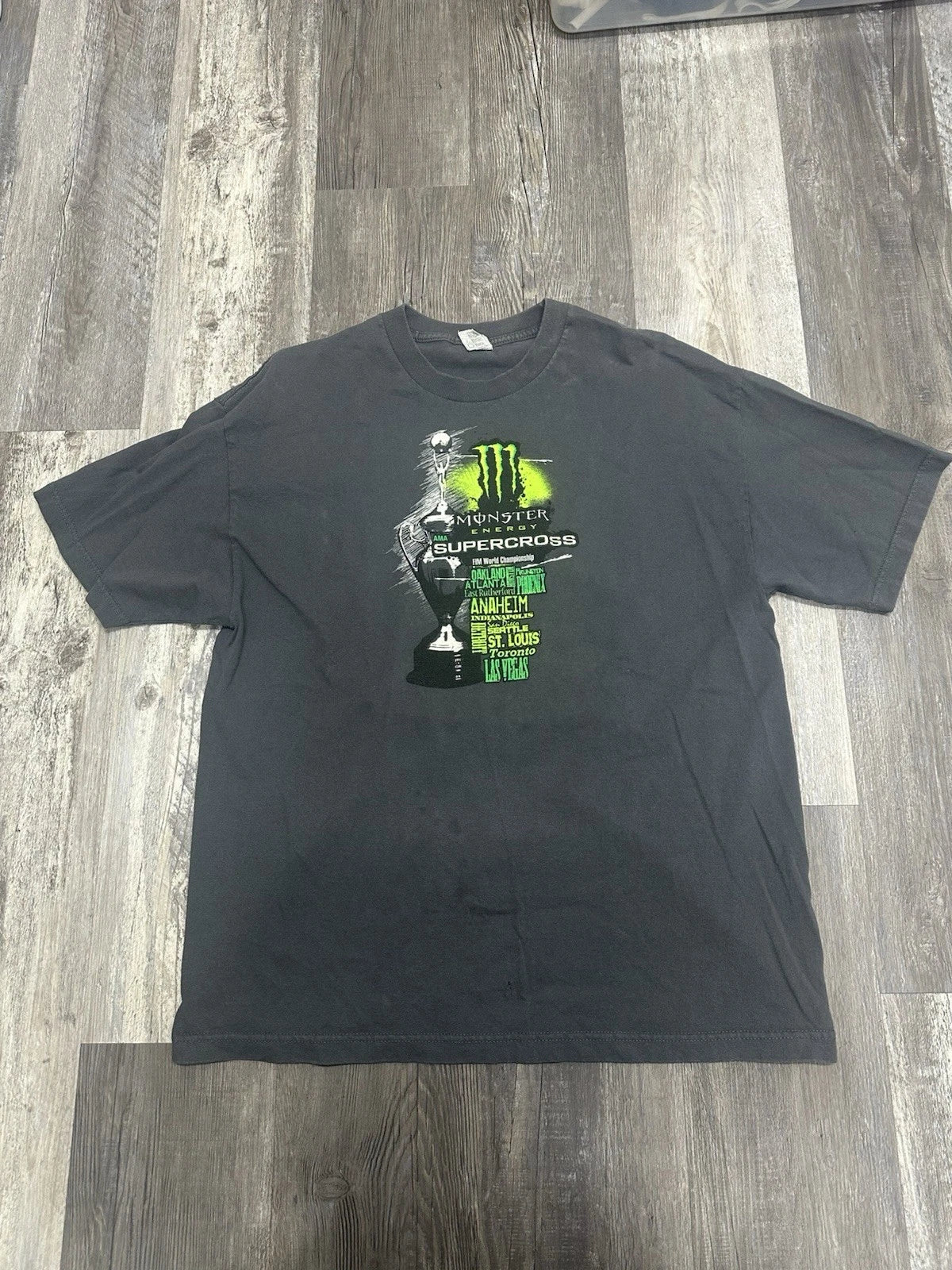 Monster Energy Shift Racing Yamaha MX Tee Supercross Y2K Style Grunge