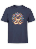 FANTUCCI Unisex T-Shirts | Meditating Pug T-Shirt | 100% Cotton