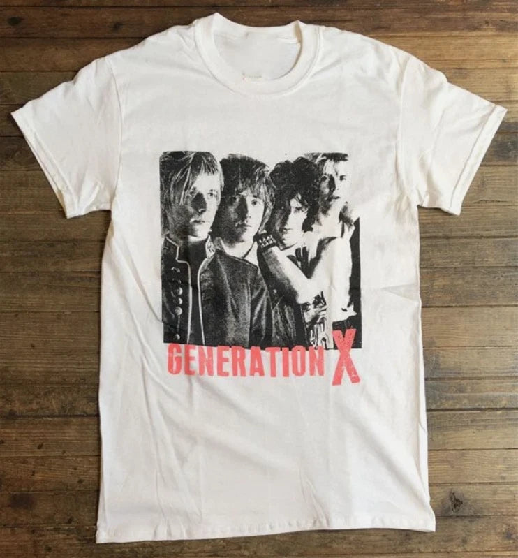 Collection Generation X Band 90s Gift For Fan S to 5XL White T-shirt